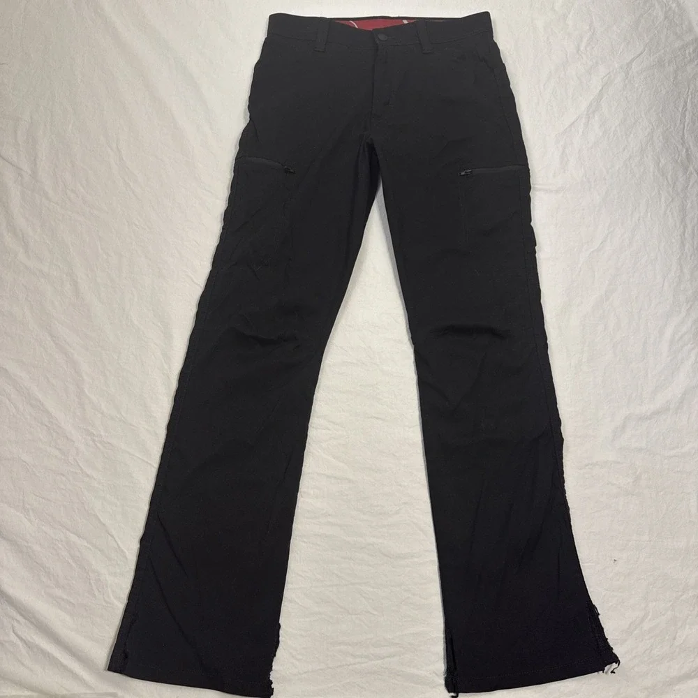 Wrangler ATG All Terrain Cargo Pants Mens 30/30 Black Stretch Hiking Outdoor UPF